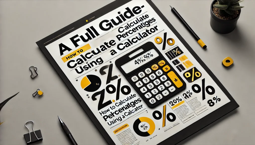 A Full Guide-How to Calculate Percentages Using a Calculator A Full Guide- How to Work Out Percentages on a Calculator